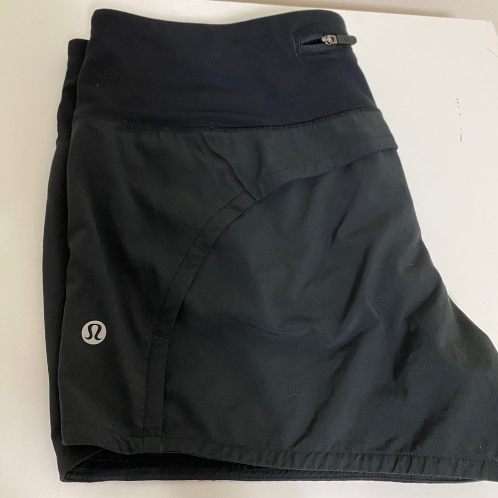 Lululemon speed shorts size 8 black